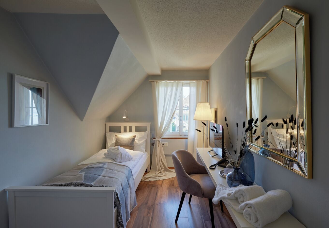 Basic-enkeltværelse - byudsigt | Gratis Wi-Fi