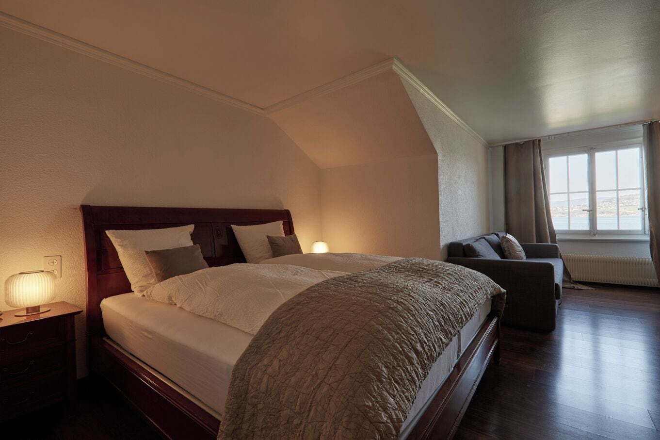 Chambre Double Familiale, vue lac