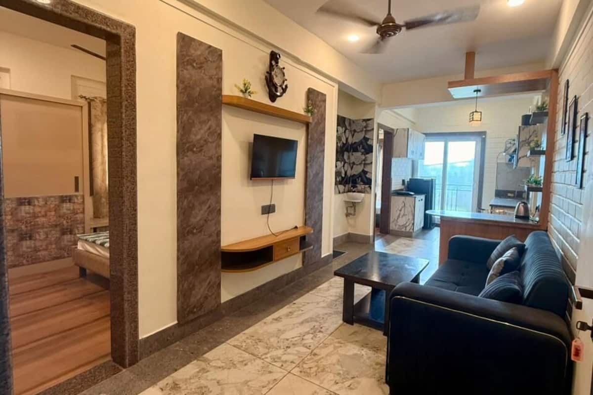 디럭스 아파트, 침실 2개 | 거실 공간