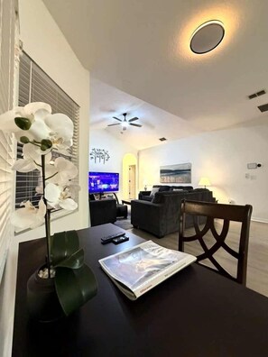 テレビ、テレビゲーム、書庫、ステレオ