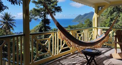 Villa, lodge 6-7 pers, exceptional view, comfort and nature from the center.