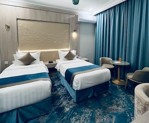 City-Zweibettzimmer, 1 Schlafzimmer, Stadtblick