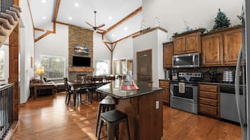 Microwave, oven, stovetop, dishwasher