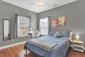Iron/ironing board, WiFi, bed sheets