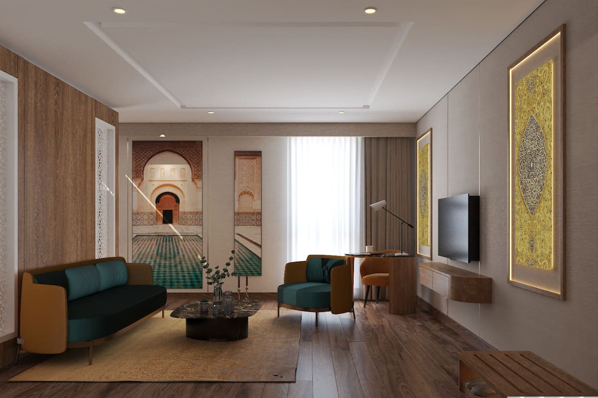 行政開放式套房, 城市景 | 房內夾萬、獨特設計、獨特裝修、書桌