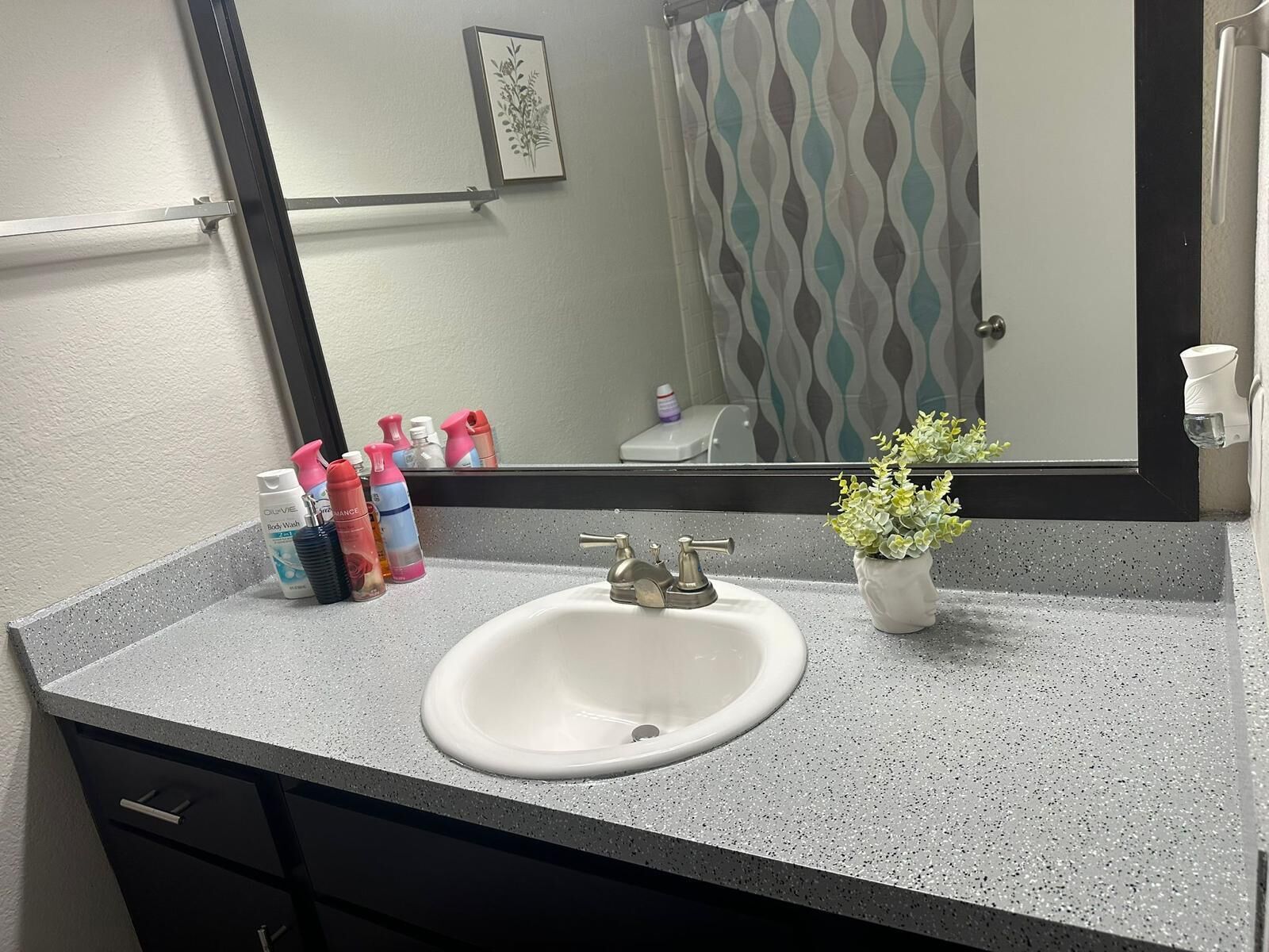 ヘアドライヤー、タオル、石鹸、トイレットペーパー