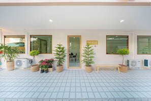 A szálláshely homlokzata