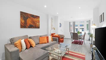 Familjehus - uteplats | Vardagsrum