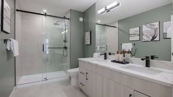 Shower, hair dryer
