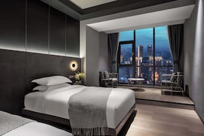 Family Twin Room, City View | City view - Chongqing Lingdu Gaokong Jiangjing Hotel (Chongqing)