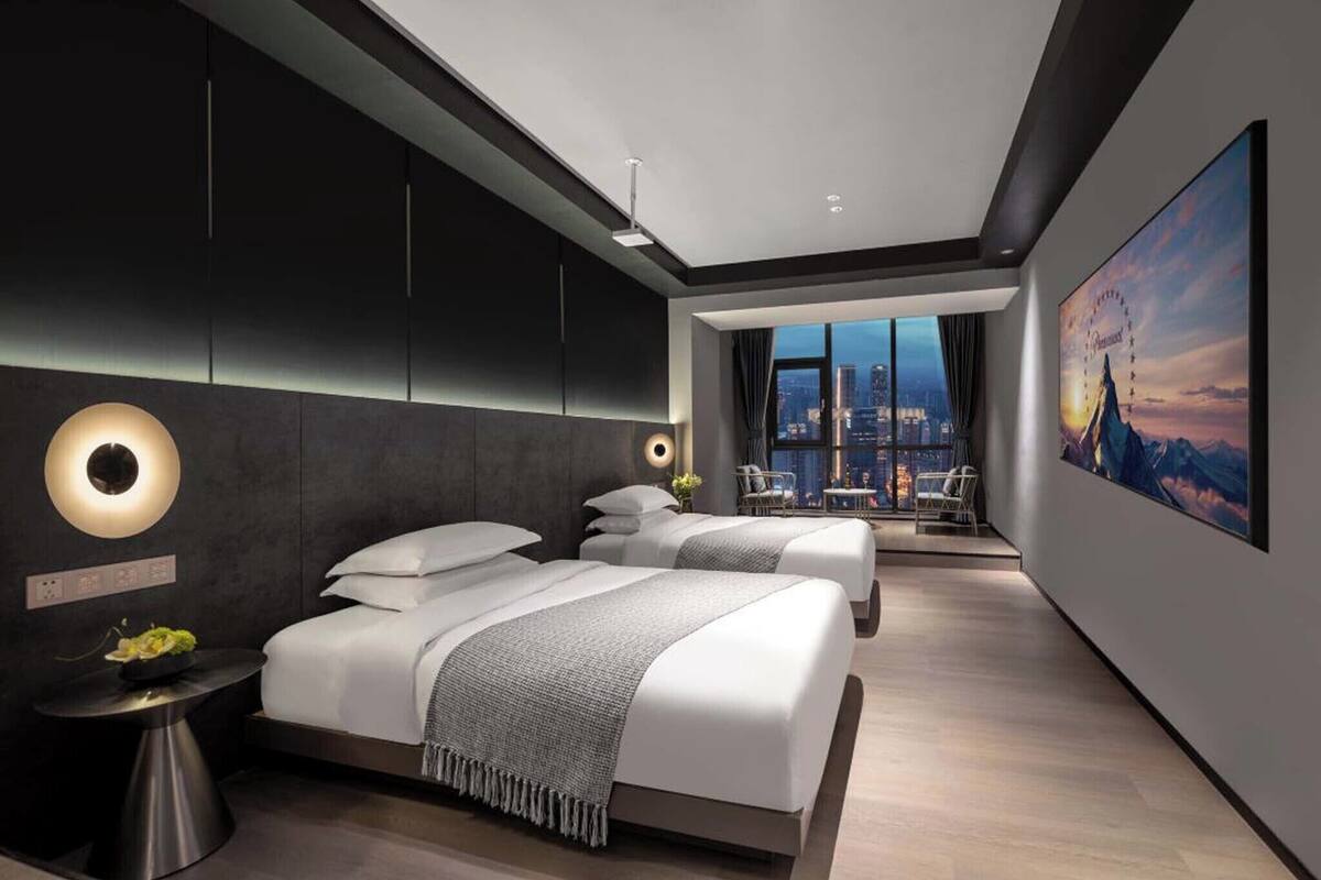 Family Twin Room, City View | Premium bedding, individually decorated, individually furnished, desk