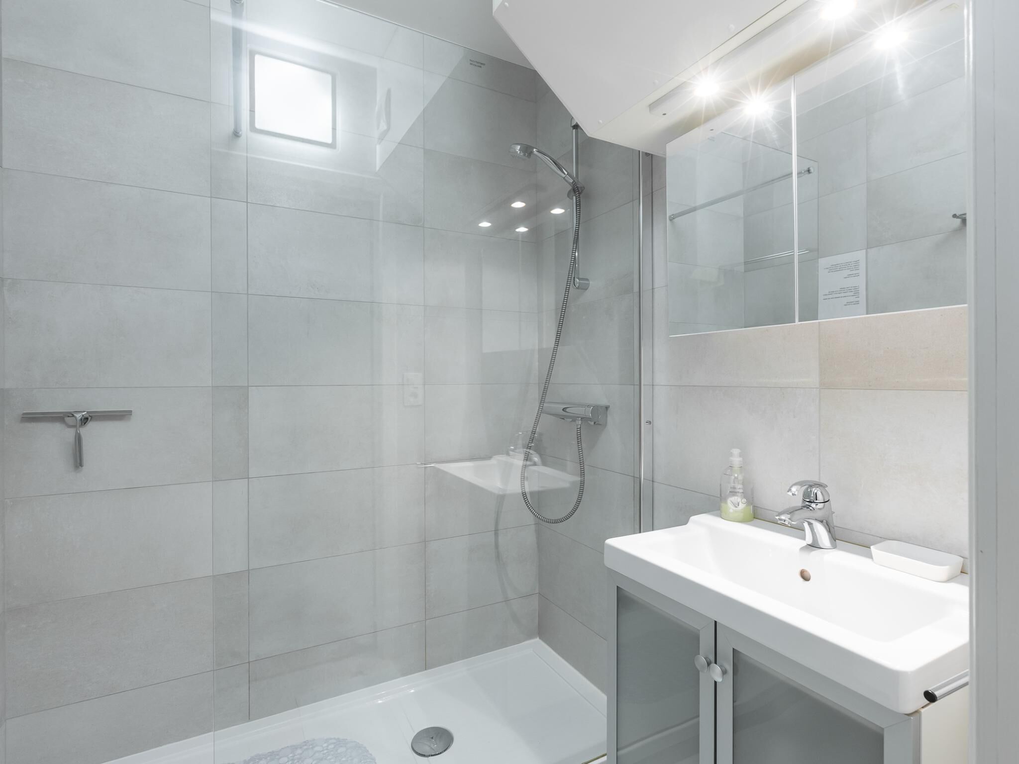 Shower, hair dryer