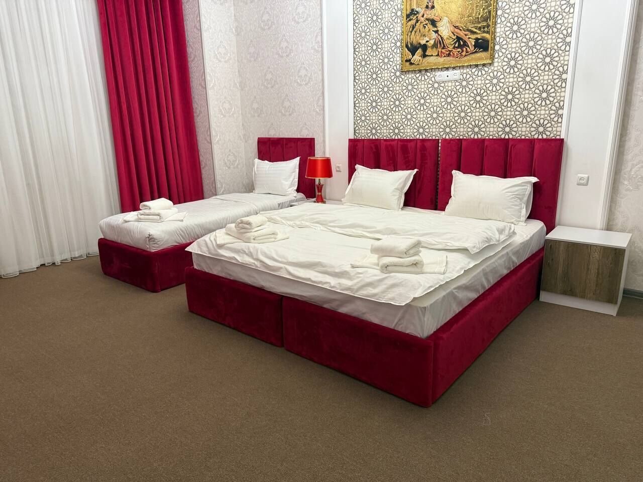 Free WiFi, bed sheets