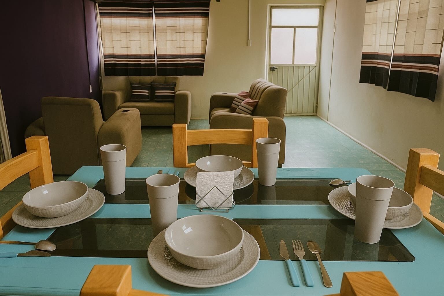 Skrivbord, arbetsyta för laptop och gratis wi-fi