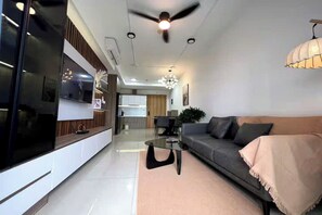 總統客房, 2 間臥室, 可使用俱樂部酒廊, 城市景觀 | 埃及棉床單、高級寢具、羽絨被、Select Comfort 床墊