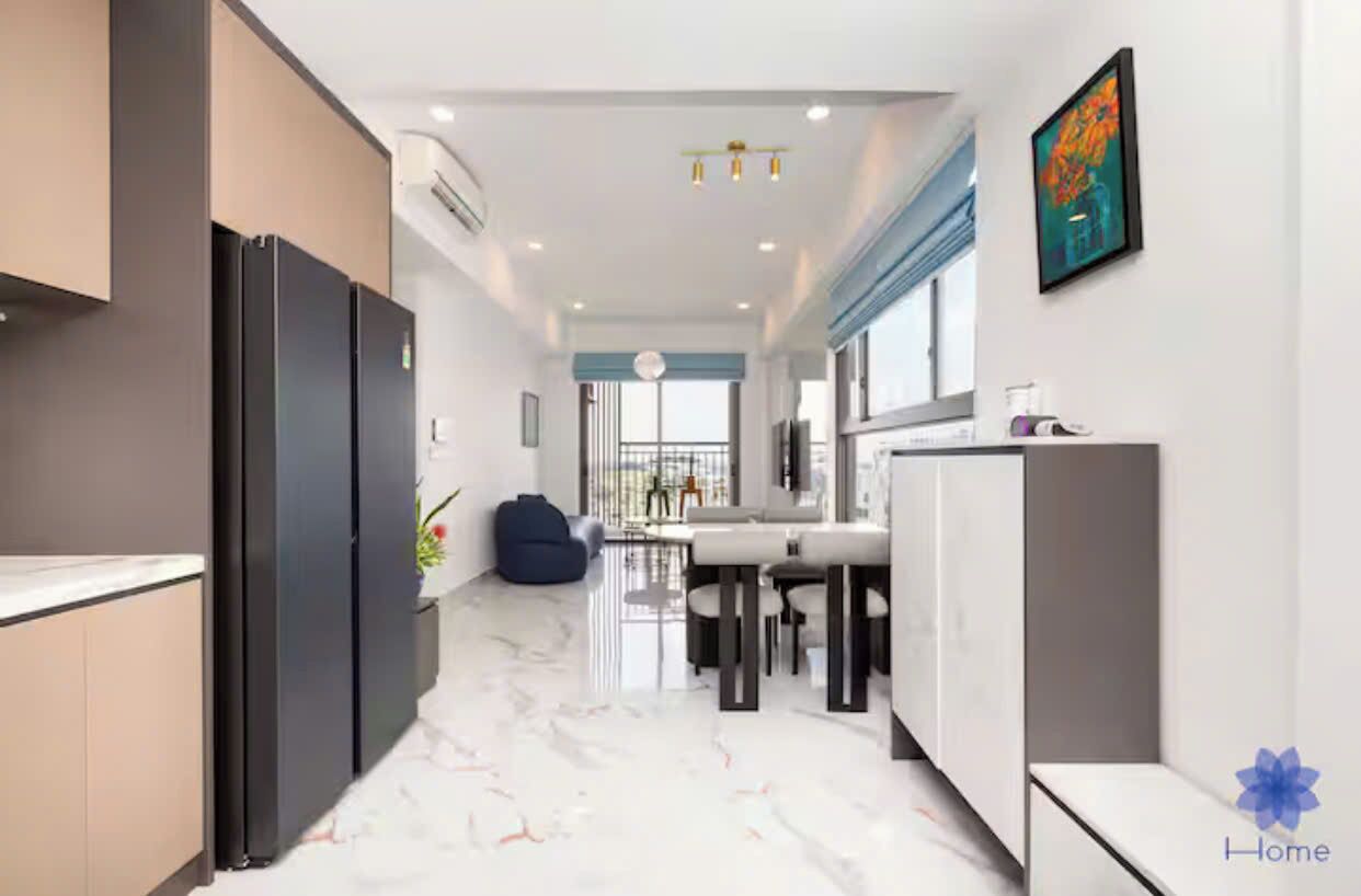 Suíte presidencial, 2 quartos, acesso ao Club Lounge, vista para a cidade | Cozinha privada | Geladeira grande, micro-ondas, fogão, cooktop