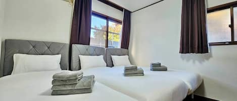 Blackout curtains, iron/ironing board, free WiFi