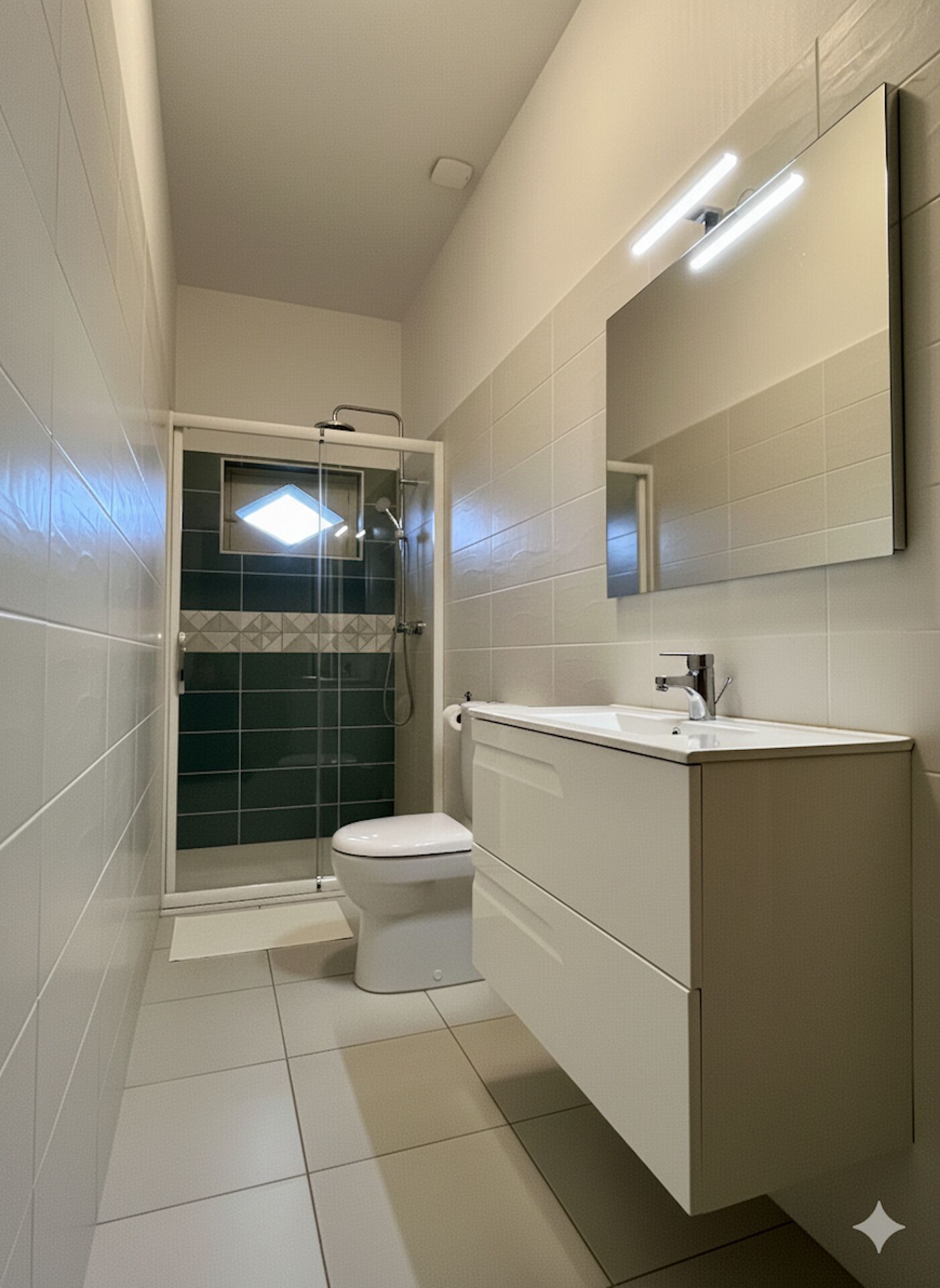 Douche, sèche-cheveux, papier toilette