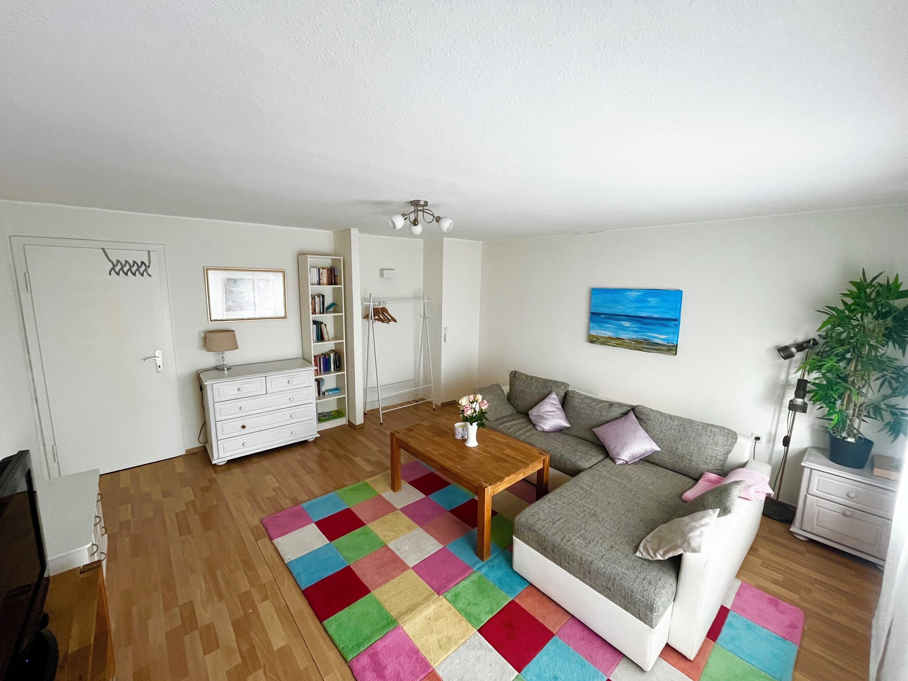 Ferienhaus, 70 qm, 1-3 Personen-Wohnzimmer im Haus Gartenblick in Rheine