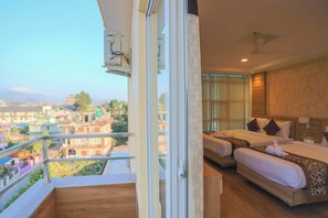 Deluxe Triple Room, Balcony, Mountain View | Desk, laptop workspace, free WiFi - Mahadev Inn Pokhara (Pokhara)