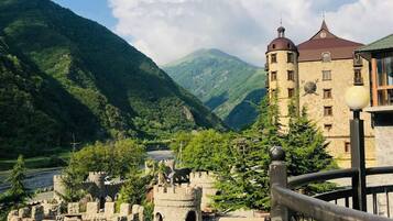 Outdoor wedding area