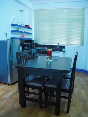 Apartment, 2 Bedrooms, Smoking, Balcony | Dining room - Makalu Apartment 2bhk Thamel 5 min Walk 1st Floor (Kathmandu)