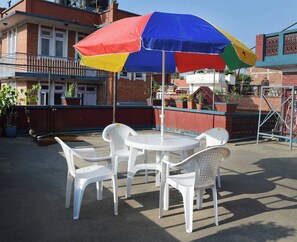Terrace/patio - Kathmandu Apartment 1bhk Thamel 5 min Walk 0 Floor (Kathmandu)