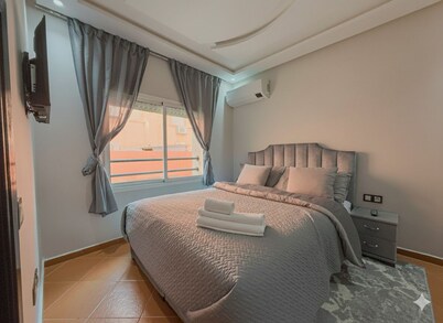 Modern duplex with patio