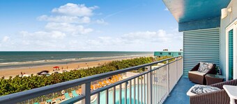Relaxing Oceanfront Escape with Balcony Views + Steps to Flagler