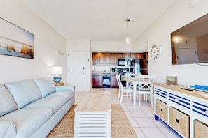 Smart TV - Relaxing Oceanfront Escape with Balcony Views + Steps to Flagler (New Smyrna Beach)