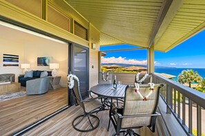 Outdoor dining - SUMMER SALE! Remodeled Oceanview Condo with Lanai & Breathtaking Views -KRV 1421 (Lahaina)