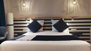 Chambre Triple vue mer | Desk, blackout drapes, soundproofing, free WiFi