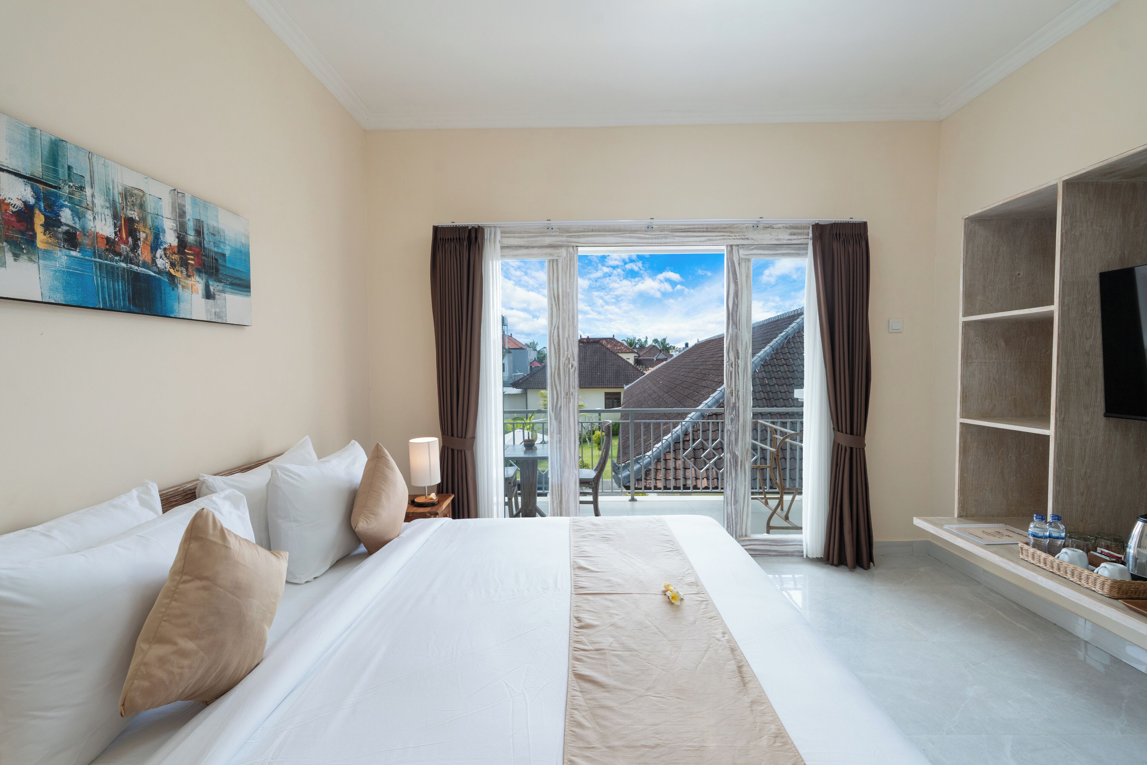 Habitación doble Deluxe, vista al patio | Wifi gratis 