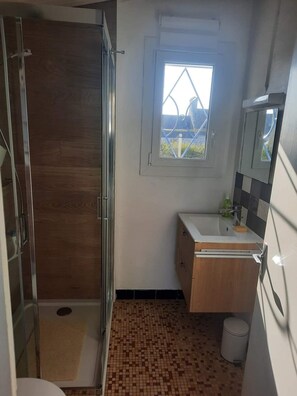 Shower, hair dryer