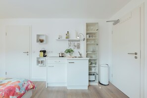WiFi, bed sheets - Quiet 1-room apartment with south-facing balcony in the middle of the island of Lindau (Lindau)