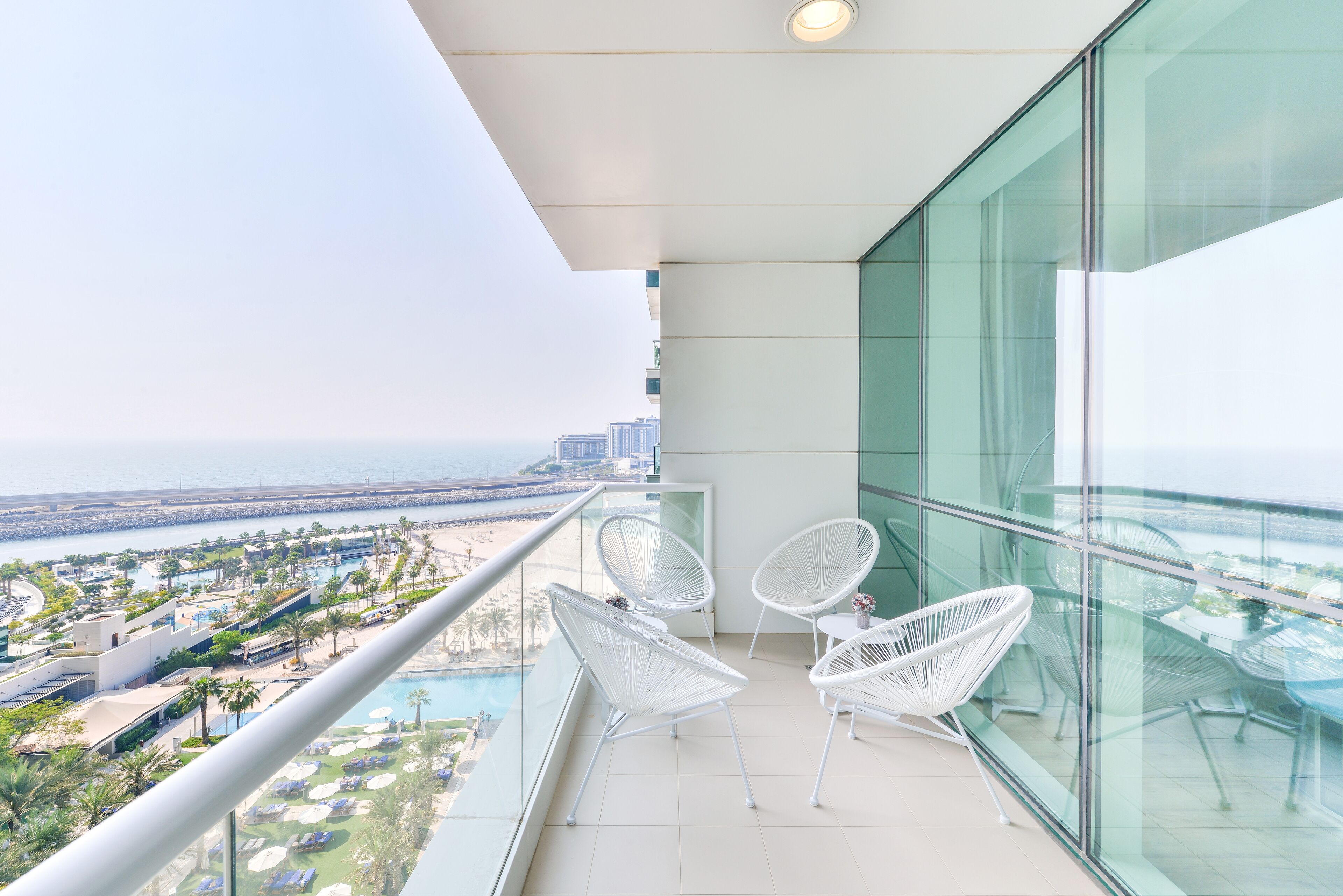 Appartement Luxe, vue mer | Vue depuis le balcon