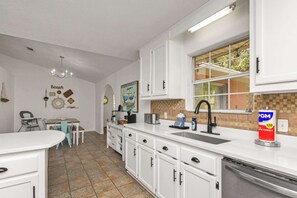 Fridge, microwave, oven, stovetop - Holley House: 4 Beds, Foosball, & Near the Beach! (Navarre)