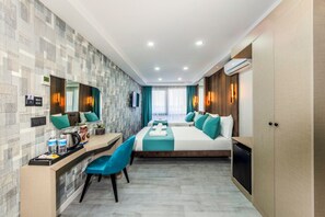 Family Triple Room, City View | In-room safe, desk, laptop workspace, soundproofing - Cosinüs Airport Hotel (Arnavutköy)