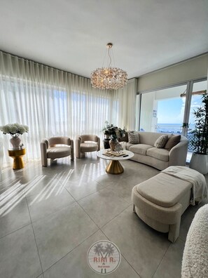 TV - Majestic 2-bedroom apartment with AC in beautiful Boca Chica Ocean View balcony (Boca Chica)