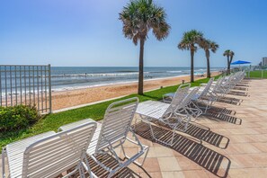 Sun loungers, beach towels