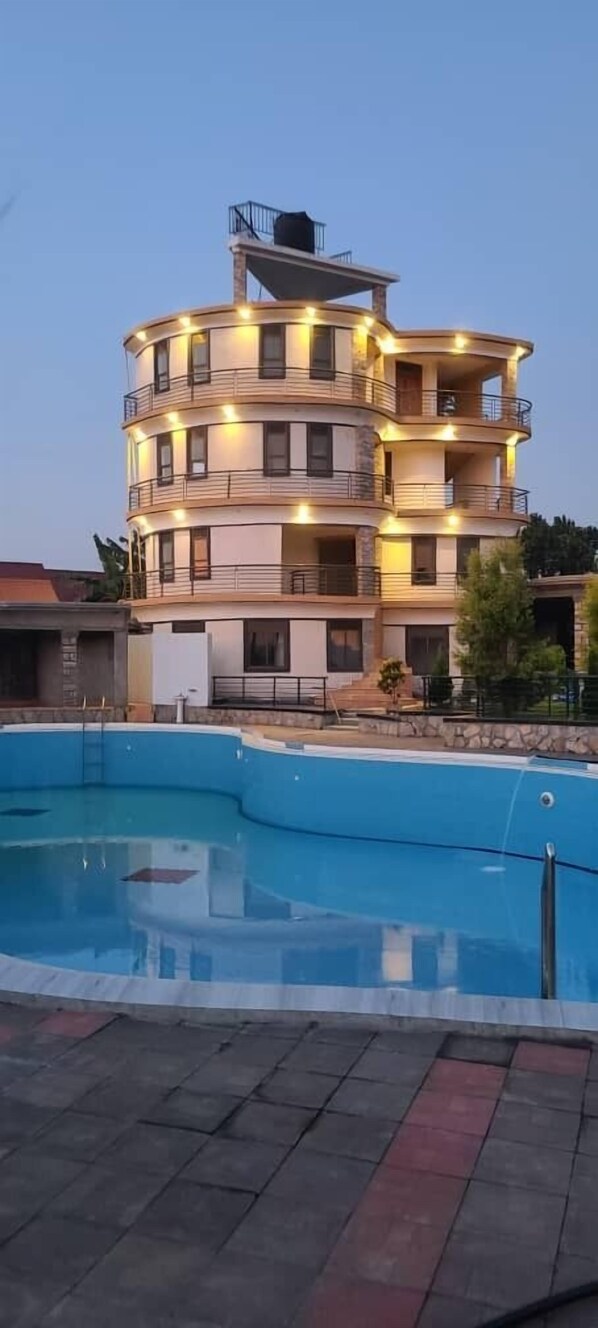 Una piscina techada