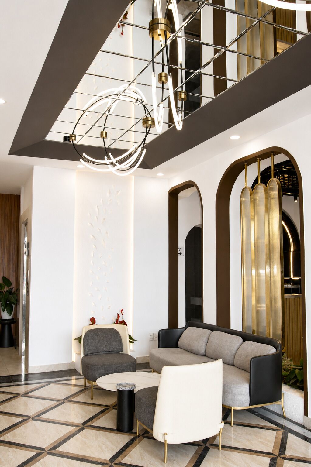 Sala de estar en el lobby