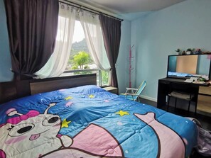 1 habitación y ropa de cama 