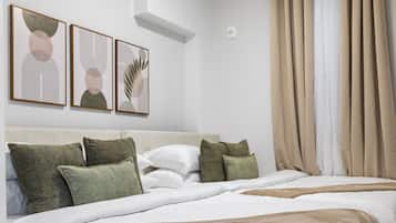 5 slaapkamers, een strijkplank/strijkijzer, wifi, beddengoed