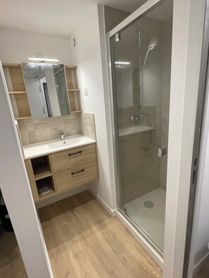 Shower, hair dryer, towels, soap - TOWNHOUSE CARC'APPARTS - 4 BEDROOMS / 4 BATHROOMS (CARCASSONNE)