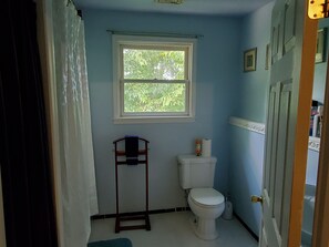 Hiustenkuivaaja, pyyhkeet, saippua, vessapaperi