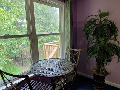 2-bedroom apartment in Newtown - secluded, yet close to major routes.
