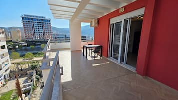 Family Apartment, Partial Sea View | Terrace/patio