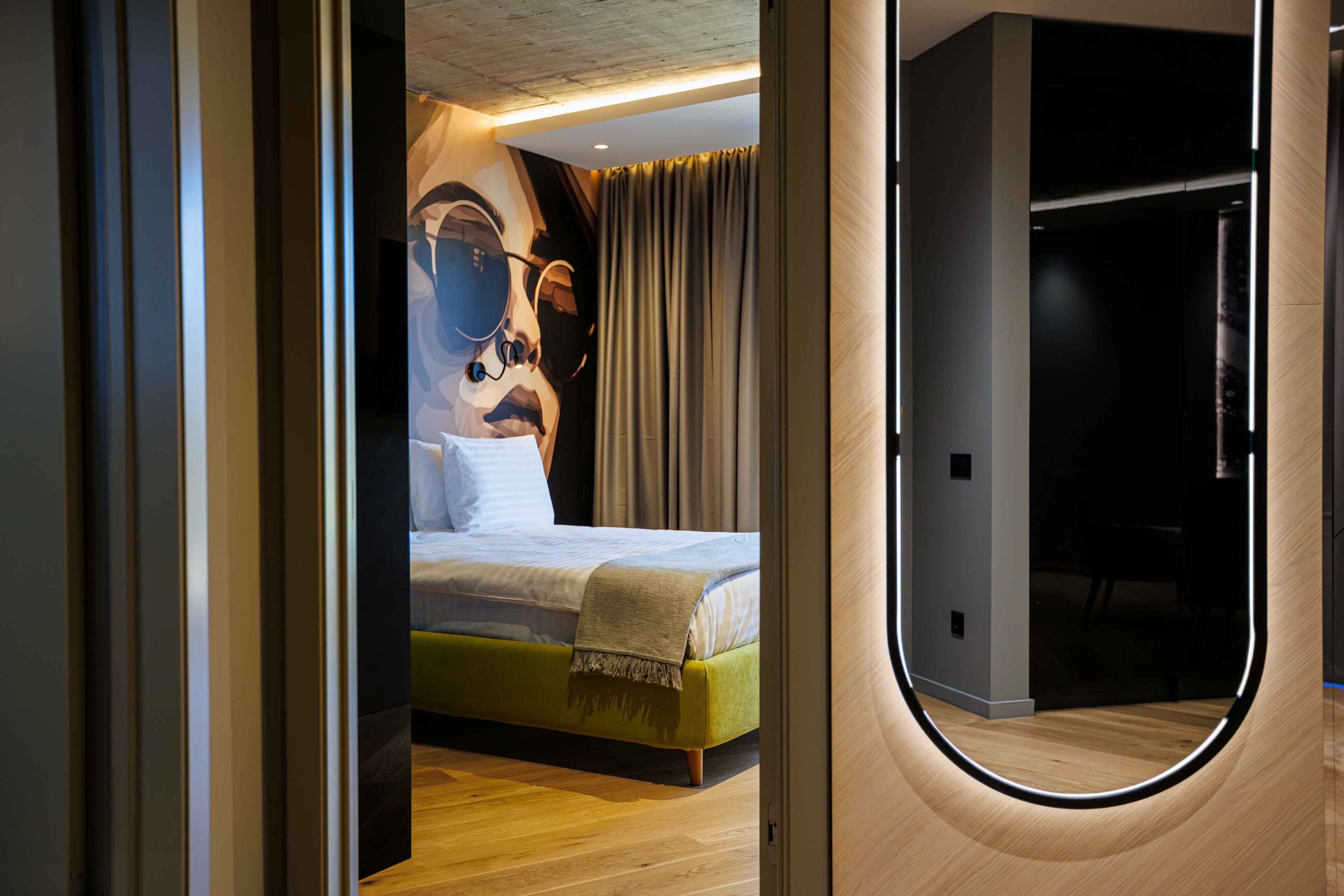 슈피리어 아파트, 침실 1개, 발코니, 시내 전망 | 책상, 노트북 작업 공간, 암막 커튼, 다리미/다리미판