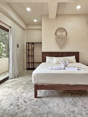 Double Room, Balcony | Hypo-allergenic bedding, free WiFi, bed sheets - Hotel Lydna Ki'n (Bacalar)